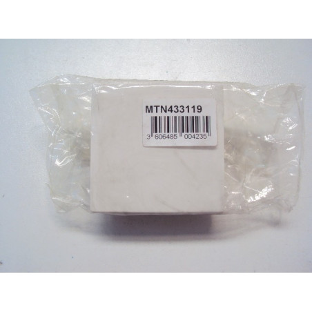 Enjoliveur blanc simple commande lumineuse MPLAN SCHNEIDER MTN433119
