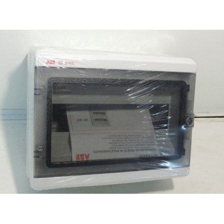 Coffret étanche 1x12M IP65 porte transparente avec barrettes EUROPA