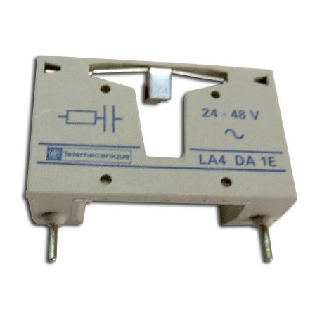 Bloc module antiparasitage circuit RC 24 à 48V CA TESYS SCHNEIDER ELECTRIC LA4DA1E