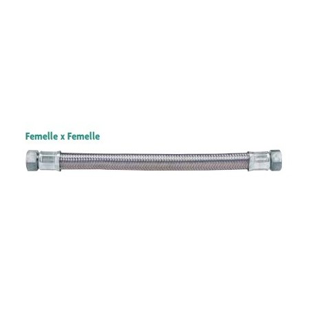 Flexible Haute Pression  PRESFLEX  - Tressé Blanc Nylon - 1,00 m