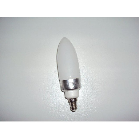TRJ801401 : Ampoule flamme  led 3W RETRO blanc froid led E14