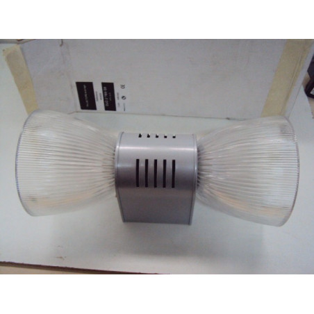 Applique décorative grise 360X160mm éclairage direct/indirect lampe 2x75w G9 230V