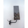Applique murale architecturale métal noir abat-jour tissu cubique noir 110X110X310mm lampe E27 230V (non incl) IP20 TRAJECTOIRE