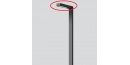 Tête lampadaire architectural fluo 80W graphite 1100X155X95 lampe 2G11