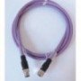 Câble pour bus 2 pôles connecteur mâle/femelle M12 SPEEDCONNECT violet