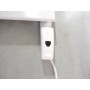 Seche-serviettes electrique 1000W 1655x500mm blanc droit IR APANEO