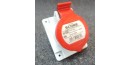 Prise socle 3P+T 16A rouge 6h 380-415V tri à encastrer IP44 Optima SOBEM SCAME 413.1666