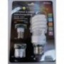 Lampe fluo-compacte 15W 2700K 855lm avec culots E27 / B22 / E14 230V
