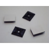 Embase noire pour collier largeur 4,6mm fixation adhesive ou vis (boite de 100) LEGRAND 032067