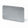 Platine acier inox 358x258mm gris coffret 380x300mm SCABOX