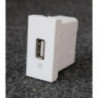 Prise chargeur USB 230V alim 5V 1A blanc polaire 45x45mm ALTIRA