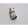 Lampe tube multiled 8 chips 10x25mm jaune 12v ca/cc BA9S corps metal ABI JB_1622J