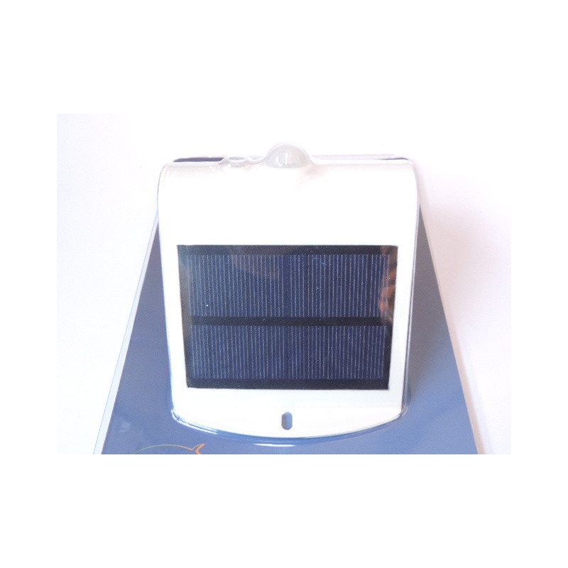 Projecteur fixe solaire LED avec détecteur blanc 1000 lumens 15W