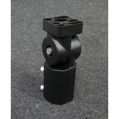 Pied rotatif noir de projecteur exterieur pose sur mât Ø 75mm KAPSEA