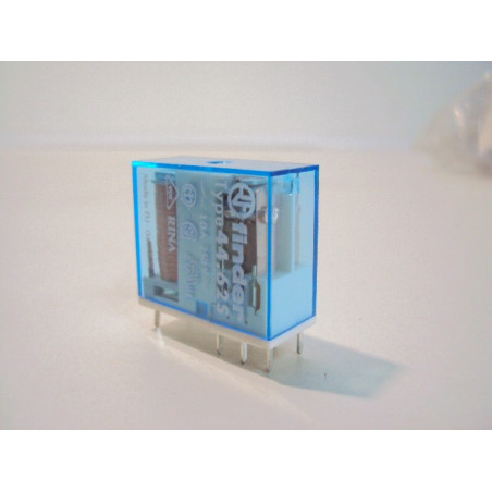 Relais miniature pour circuit imprimé 2 contacts 10A 24Vdc inverseur FINDER 446270240000