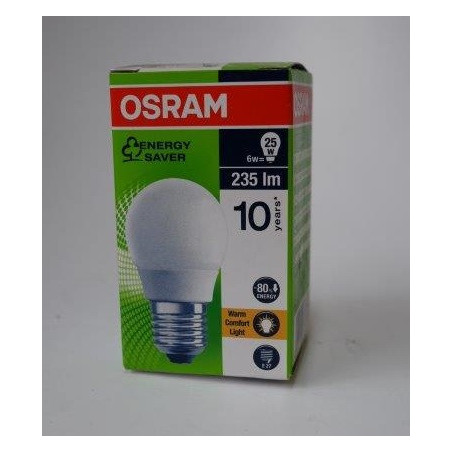 Ampoule fluocompacte 6W mini boule OSRAM LEDVANCE 986689