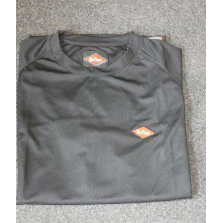 T-shirt noir gris manches courtes LEE COOPER LCTS018-XLN