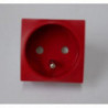 Prise 2P+T 16A rotoclip rouge SCHNEIDER ELECTRIC ALB45214