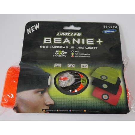 Bonnet orange éclairage LED rechargeable SUPRABEAM 100419