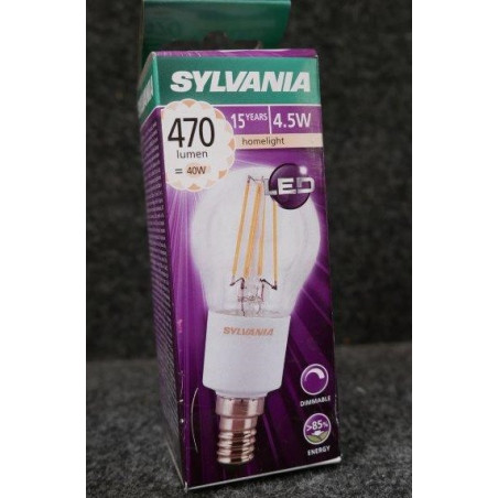 Ampoule LED 4.5W filament sphèrique SYLVANIA 0027250