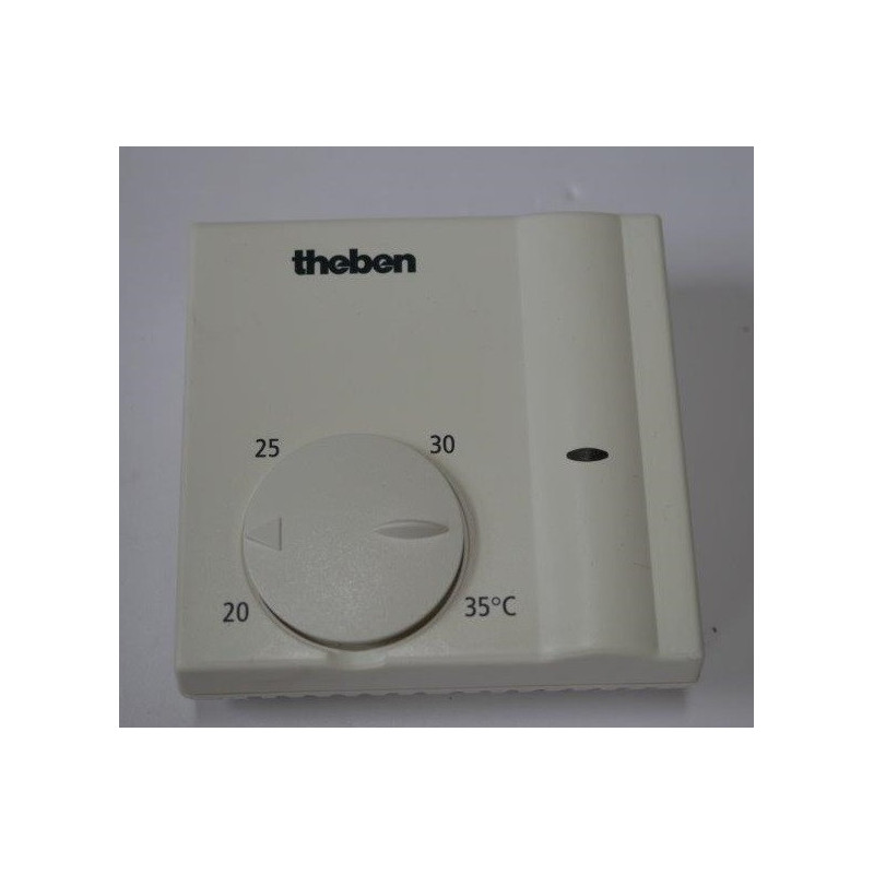 thermostat d'ambiance électr. en saillie - avec fil pilote 6 ordres - dim.  85x90x45 mm