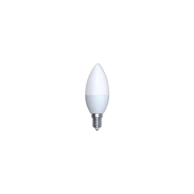 Ampoule LED E14 OPALE éclairage blanc chaud 6W 470 lumens Ø5cm