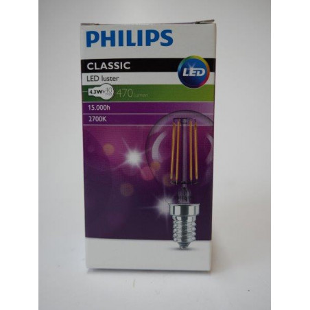 Lampe LED 4.3W ronde P45 PHILIPS 809716