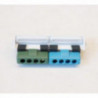 Kit support 2 borniers bleu + vert (10-16mm²) pour tableau élec. BLM 515000