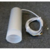 Suspension cylindre gris argent Ø70x200mm câble 2700mm IP20 ASTINA SLV 1002938
