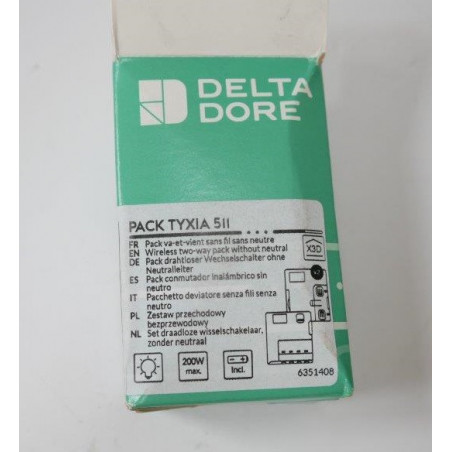 Delta Dore 6351408  Pack Tyxia 511 - va et vient sans fil sans neutre