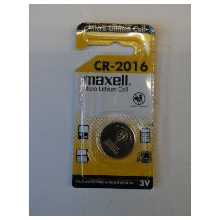 Pile bouton lithium CR2016 MAXELL 3V 90mAh (à l'unité) ENIX PBL5205
