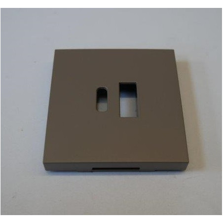Enjoliveur greige pour double chargeur USB-A et USB-C intelligent Niko 104-68002