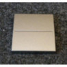Enjoliveur simple bronze pour inter sans fil ou BP à 2 touches Niko 123-00001