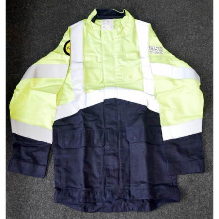 Blouson jaune bleu marine DERANCOURT R1522BT0 en destockage