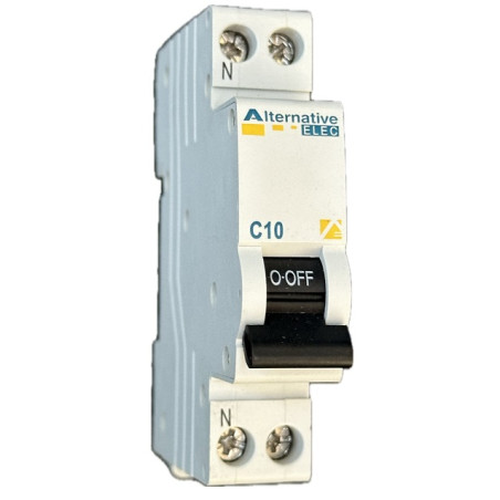 Disj 10A P+N C 4.5kA bornes vis CE ALTERNATIVE ELEC AE12010