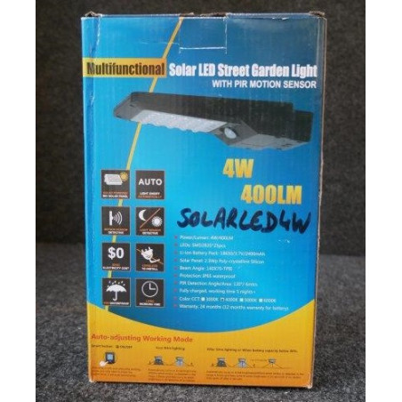 Projecteur extérieur solaire LED 4W BE-LED SOLARLED4W