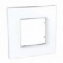 Plaque simple blanche polaire 2M ALTIRA Icone SCHNEIDER ALB44810