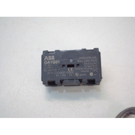 Interrupteur sectionneur d'urgence 1NO 0A1G01 pour série OT (contact auxilliaire) ABB 1SCA022353R4890