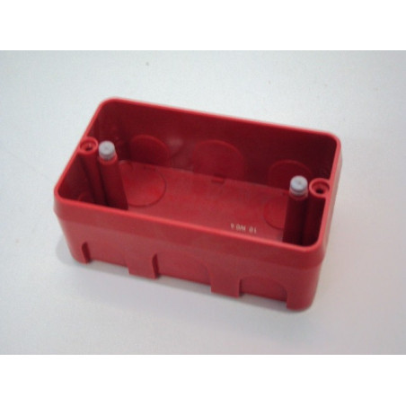 Boite d'encastrement rouge maçonnerie prof 40mm batibox 3 modules LEGRAND 080149