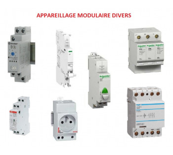 Appareillage modulaire divers (BP, télérupteur, contacteur, horloge..)