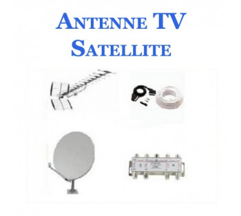 Matériel pour la reception de la TV hertzienne et satellite (antenne)